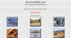 Desktop Screenshot of daveswarbirds.com